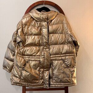 Gap metallic gold puffer jacket - Size XL